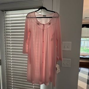 Vanity Fair Vintage Housecoat Med Pink New